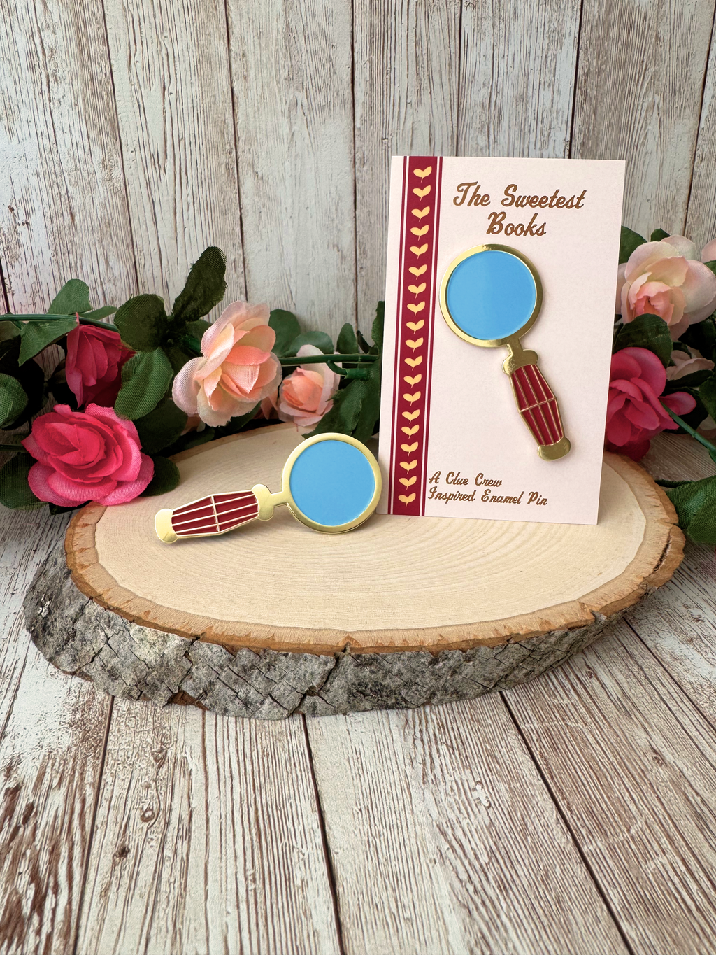 Nancy Drew Magnifying Glass Soft Enamel Pin