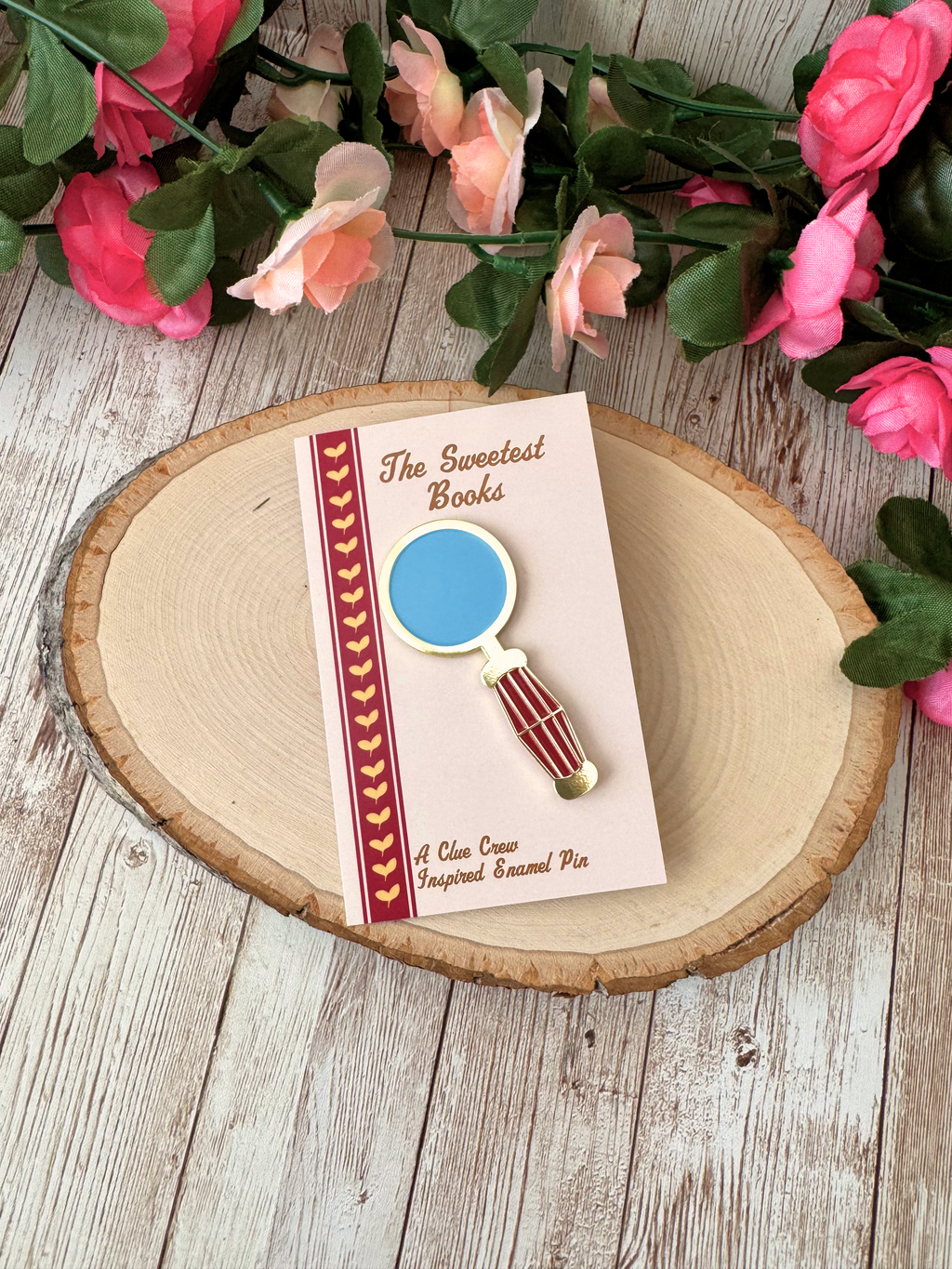 Nancy Drew Magnifying Glass Soft Enamel Pin