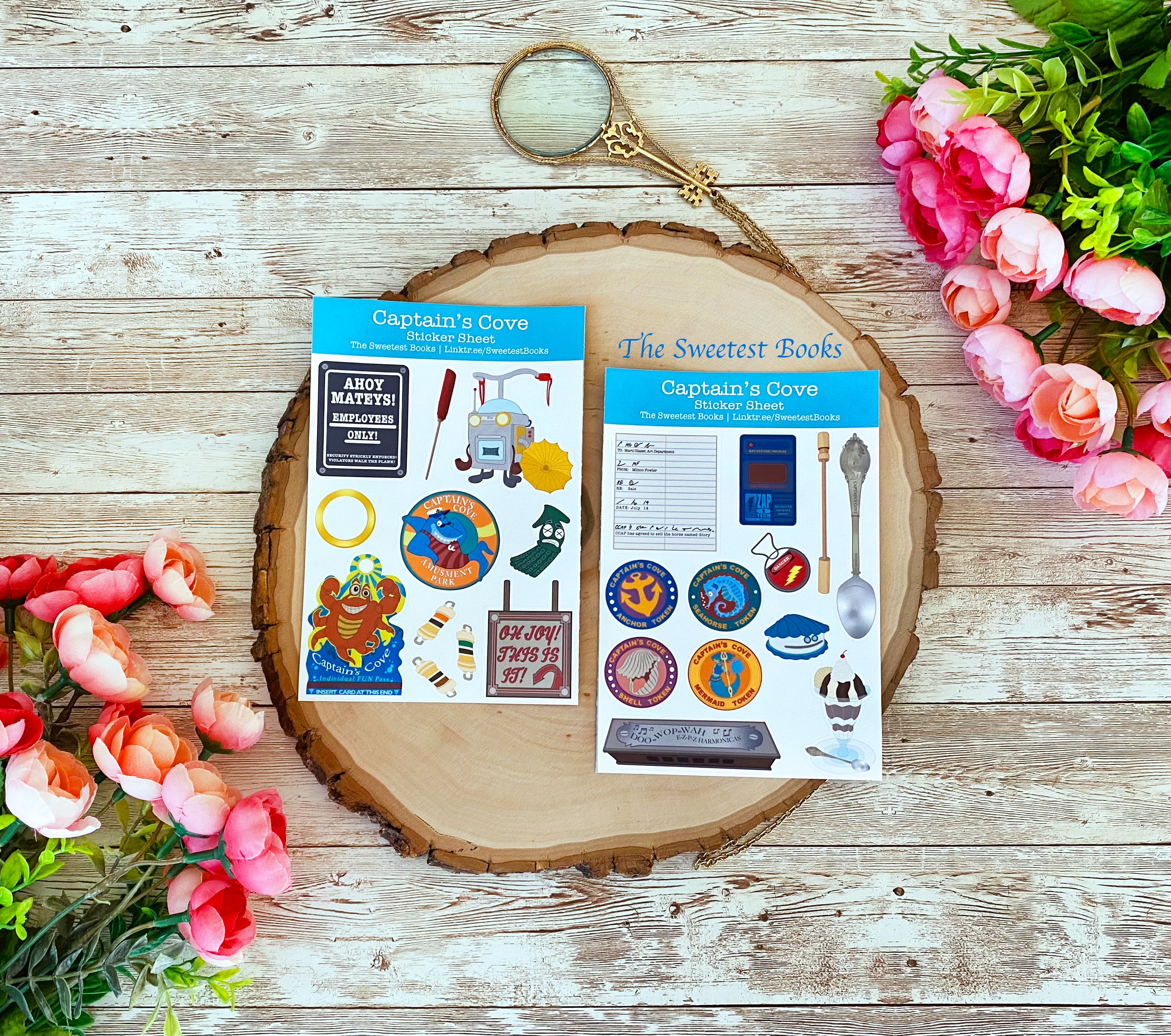 Captain's Cove Sticker Sheets | Nancy Drew The Haunted Carousel