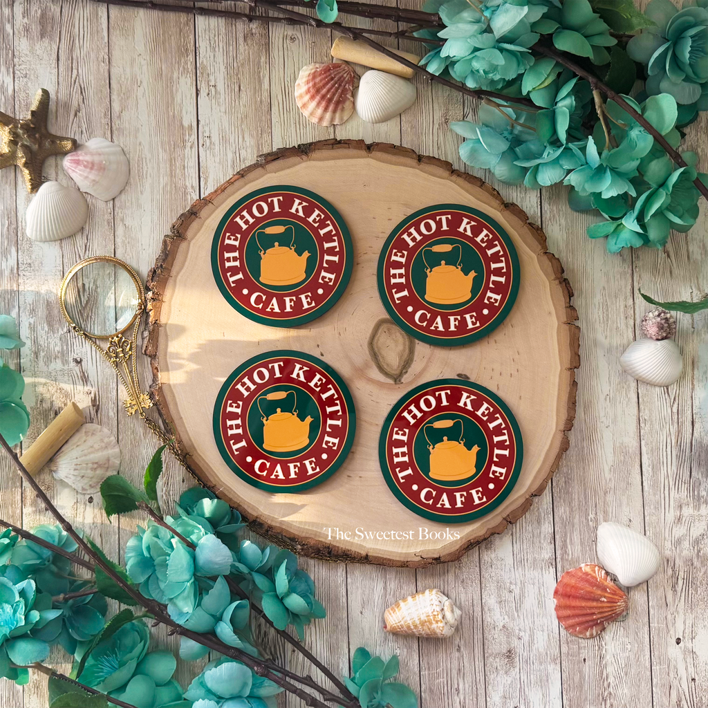 The Hot Kettle Cafe Coaster Set | Nancy Drew Danger on Deception Island