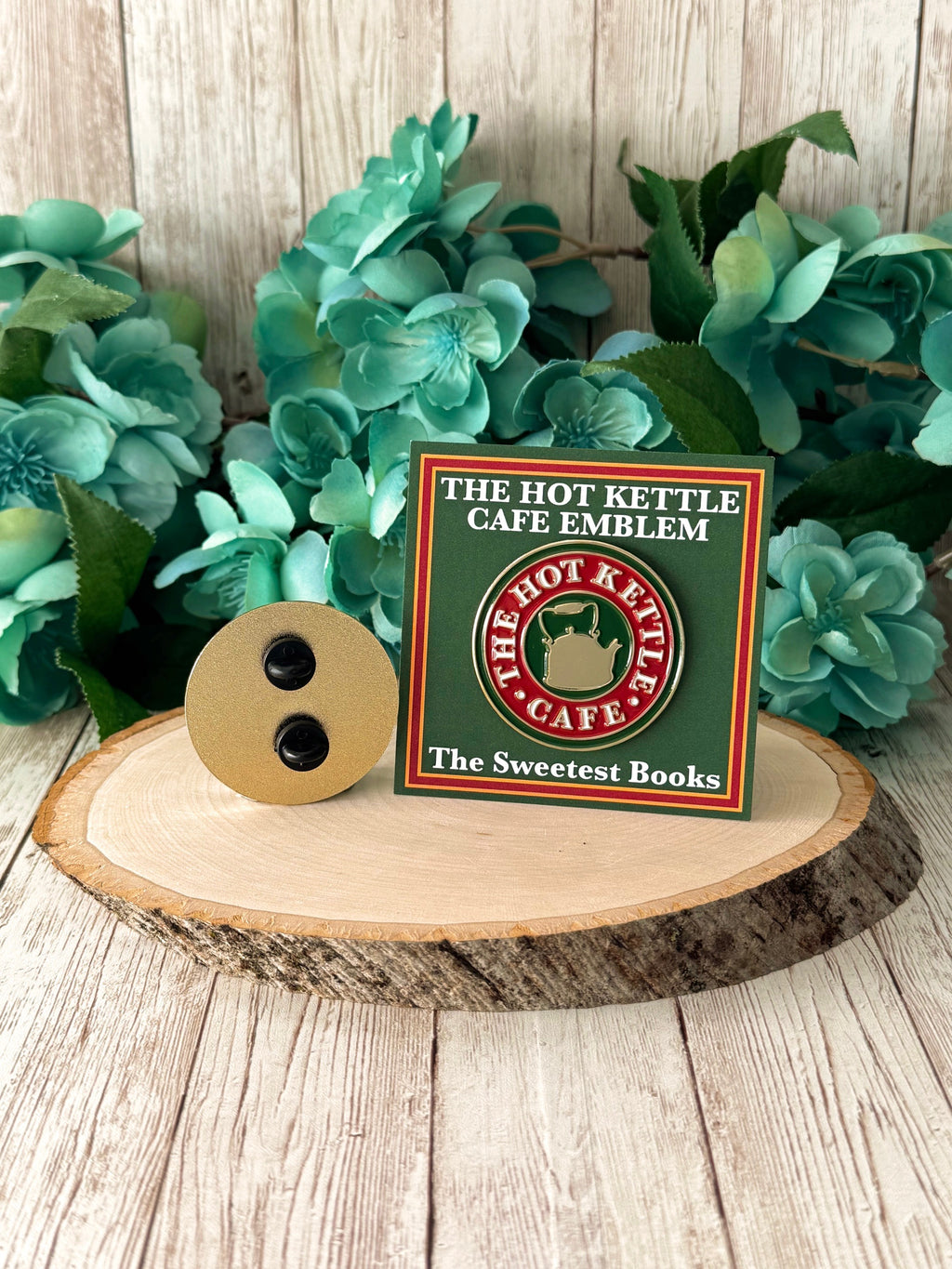 The Hot Kettle Cafe Emblem Soft Enamel Pin | Nancy Drew Danger on Deception Island