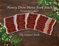 Nancy Drew Menu Book Stack Customizable Sticker