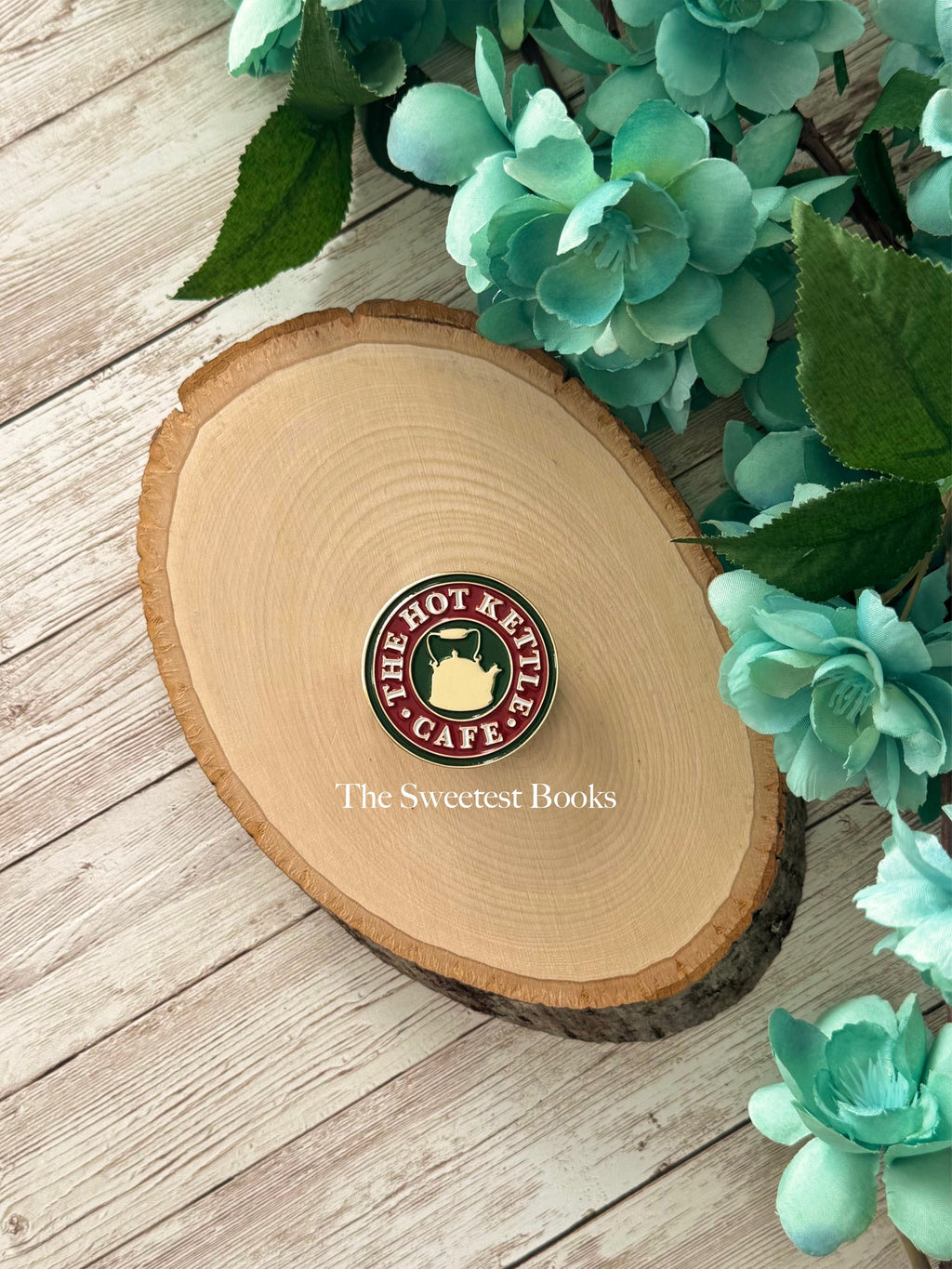 The Hot Kettle Cafe Emblem Soft Enamel Pin | Nancy Drew Danger on Deception Island