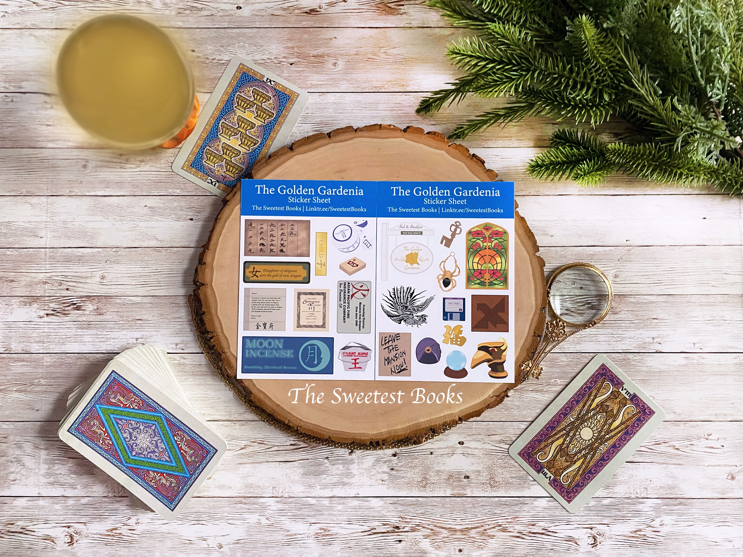 The Golden Gardenia Sticker Sheets | Nancy Drew Message in a Haunted Mansion