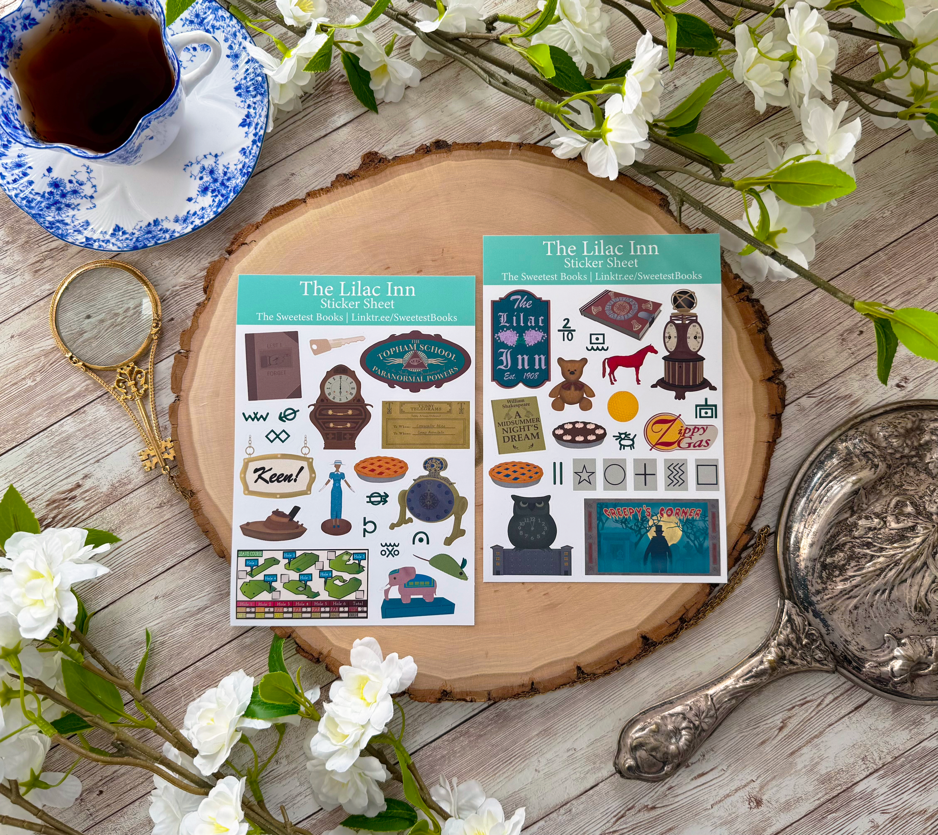 The Lilac Inn Sticker Sheets | Nancy Drew Secret of the Old Clock