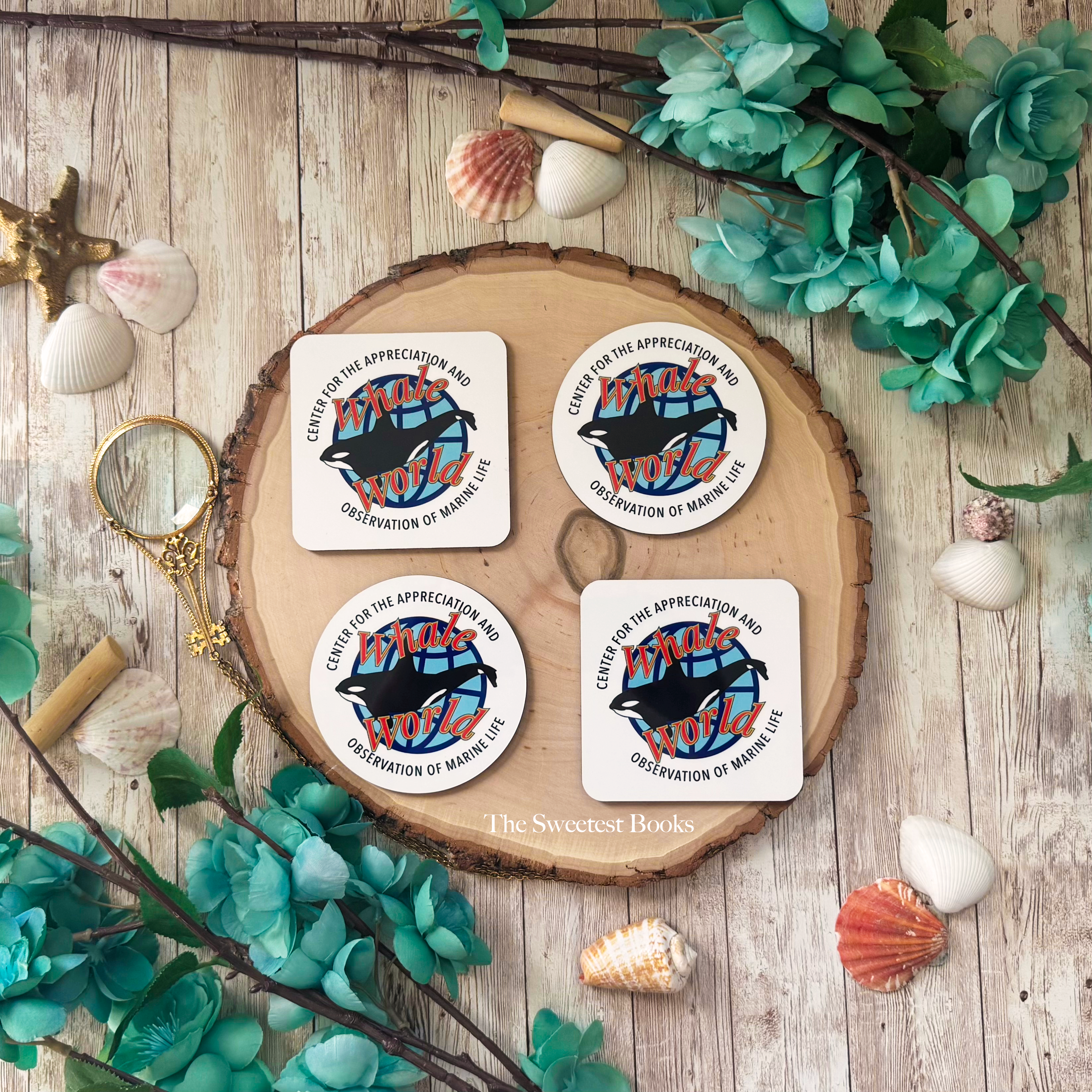 Whale World Coaster Set | Nancy Drew Danger on Deception Island
